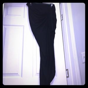 Short Skirt with Long Overlay